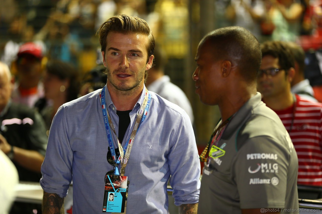GP SINGAPORE, 22.09.2013- David Beckham (GBR) soccer player