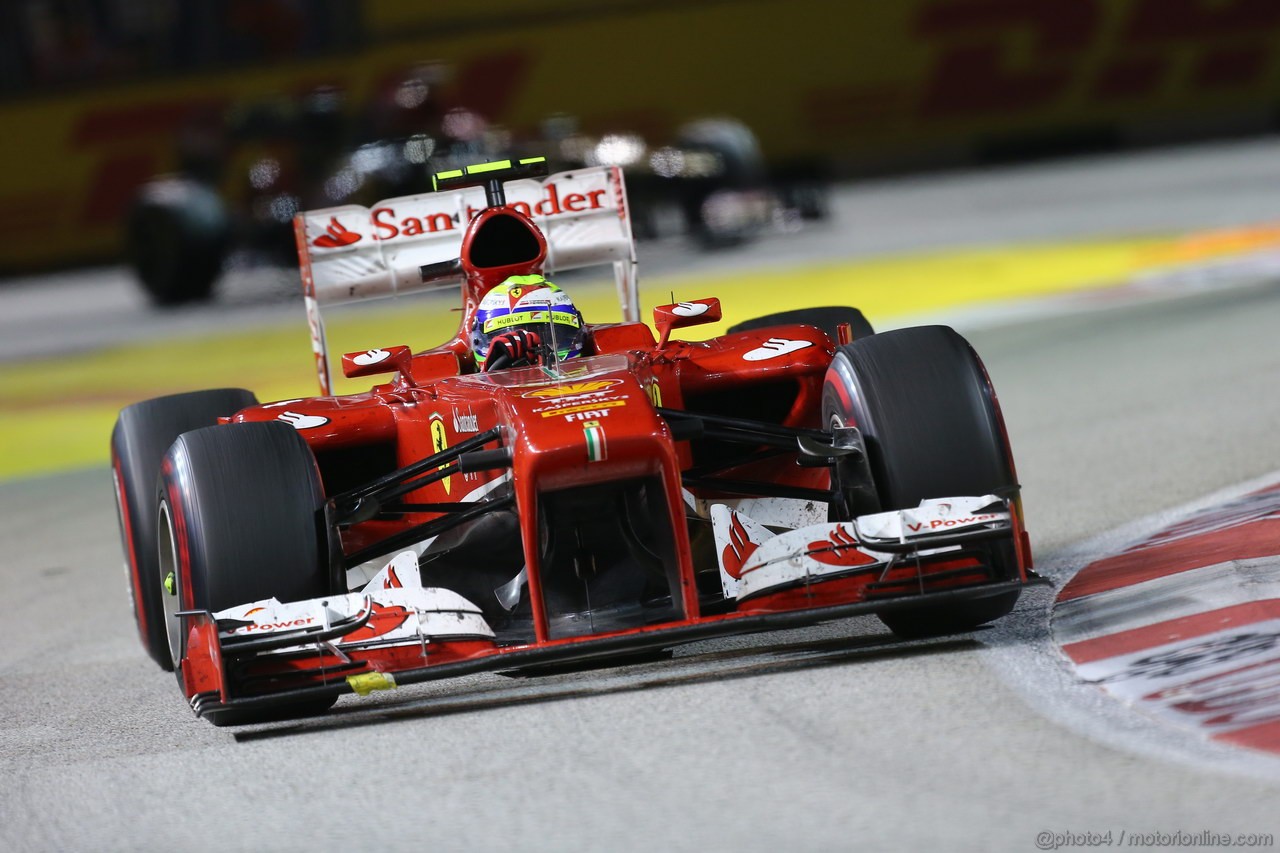 GP SINGAPORE, 22.09.2013- Gara,  Felipe Massa (BRA) Ferrari F138