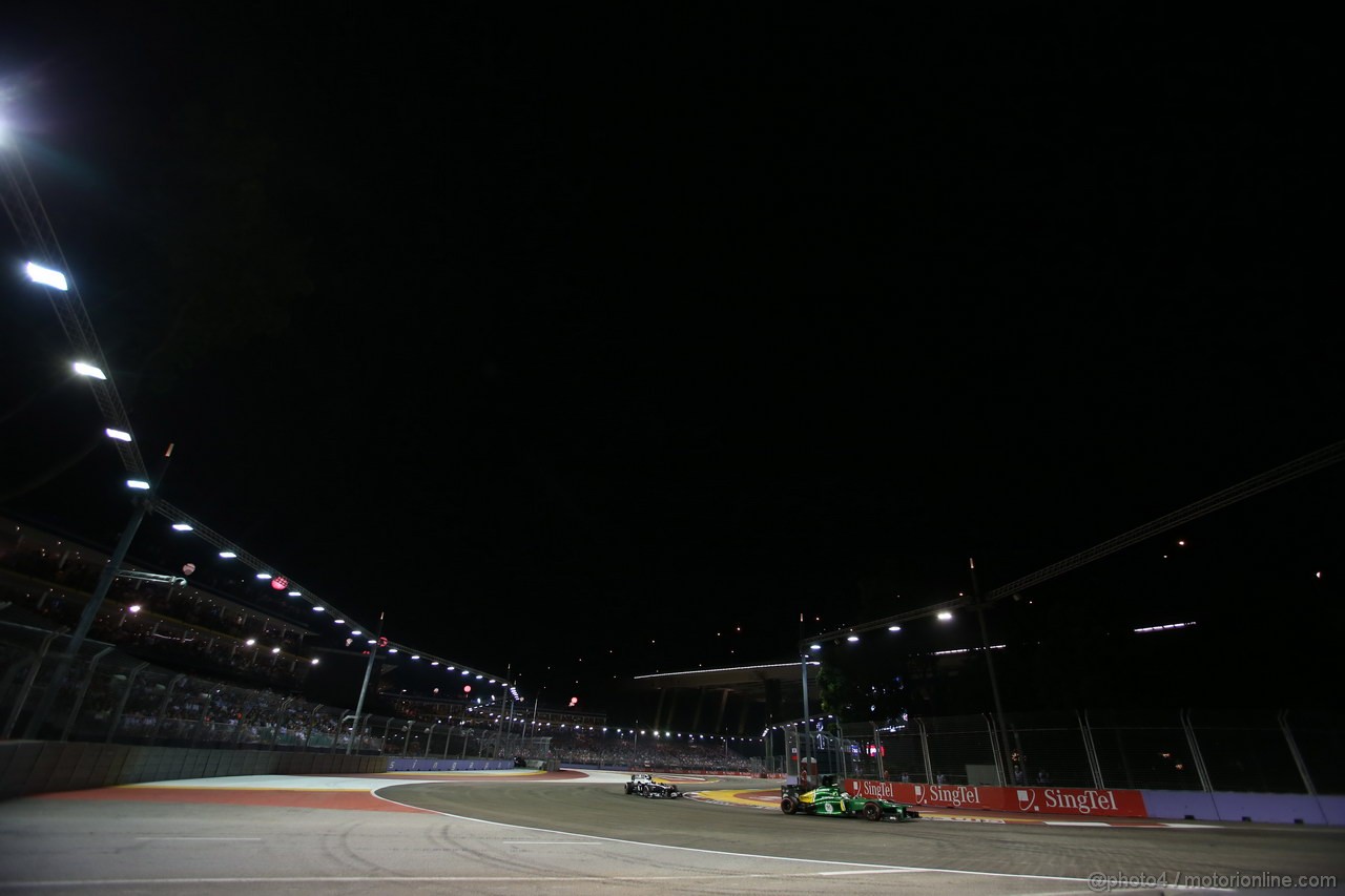 GP SINGAPORE, 22.09.2013- Gara,  Giedo Van der Garde (NED), Caterham F1 Team CT03