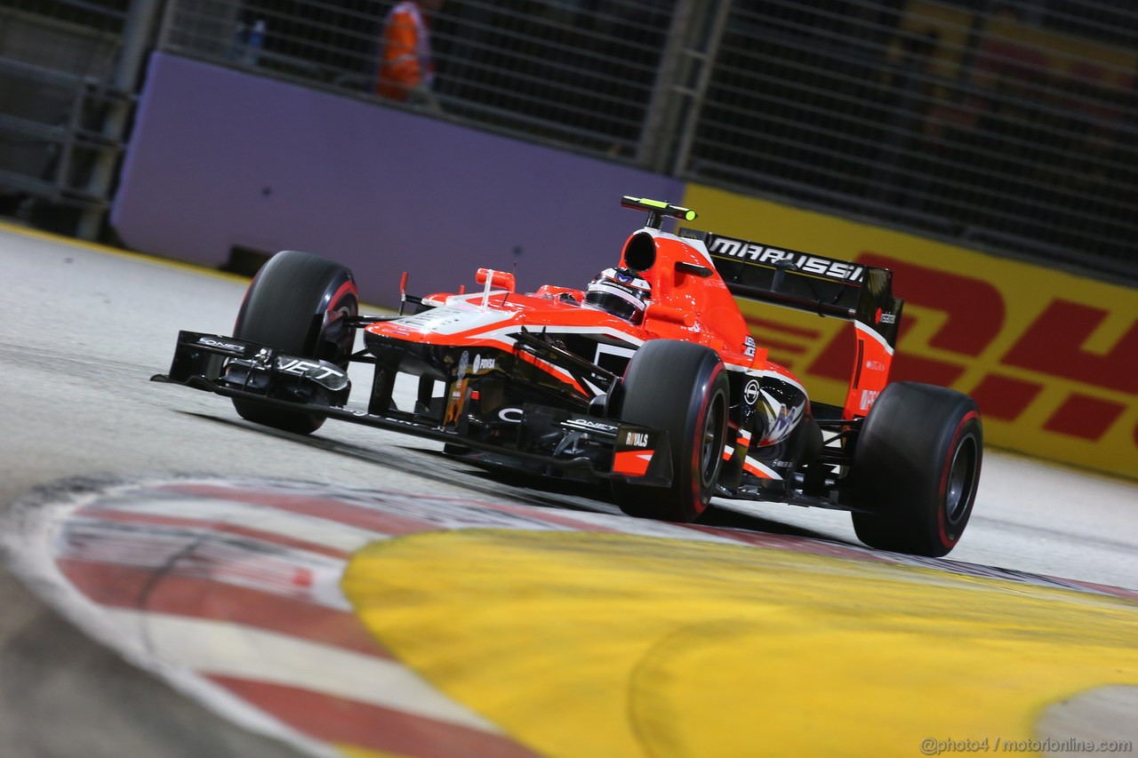 GP SINGAPORE, 22.09.2013- Gara,  Max Chilton (GBR), Marussia F1 Team MR02