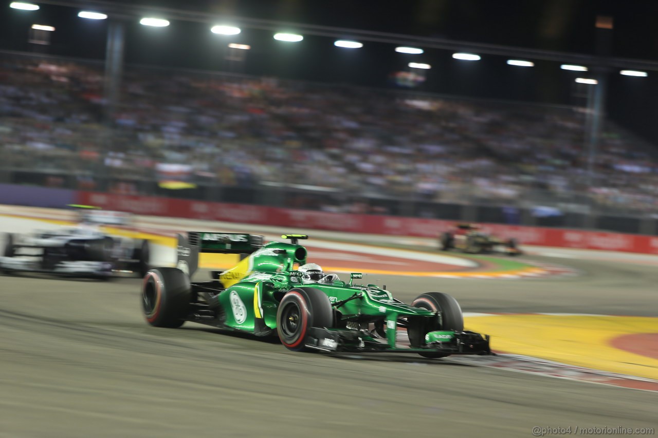 GP SINGAPORE, 22.09.2013- Gara,  Giedo Van der Garde (NED), Caterham F1 Team CT03