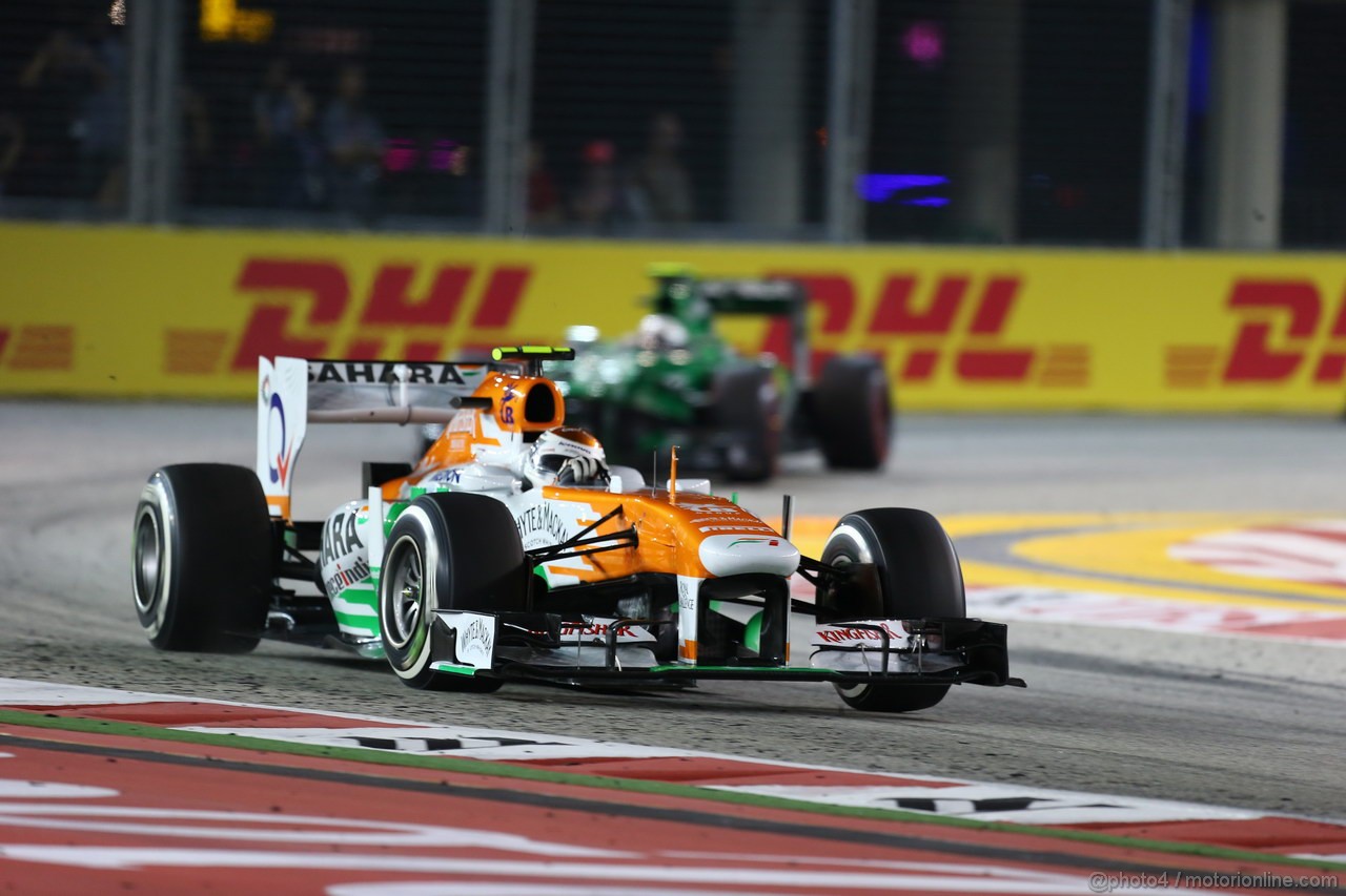 GP SINGAPORE, 22.09.2013- Gara,  Adrian Sutil (GER), Sahara Force India F1 Team VJM06