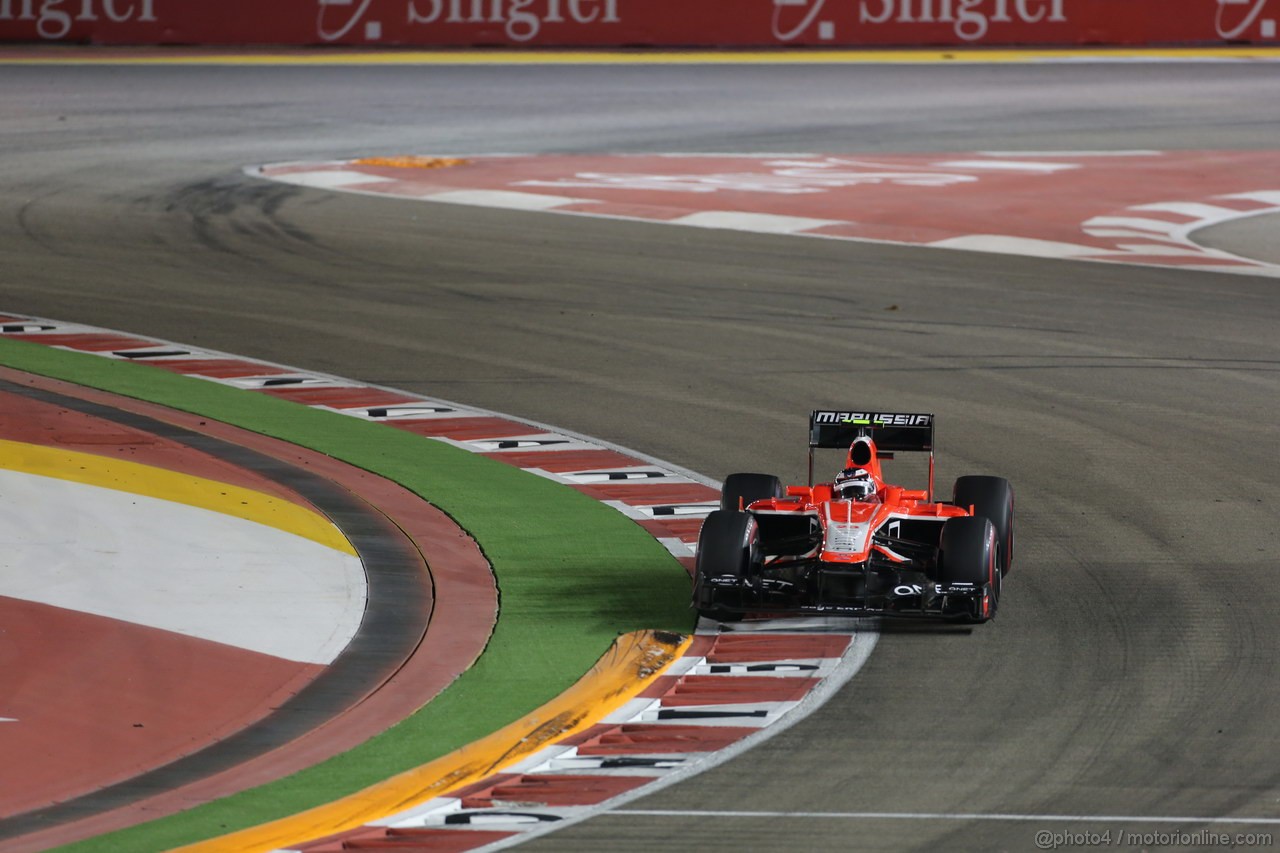 GP SINGAPORE, 22.09.2013- Gara,  Max Chilton (GBR), Marussia F1 Team MR02