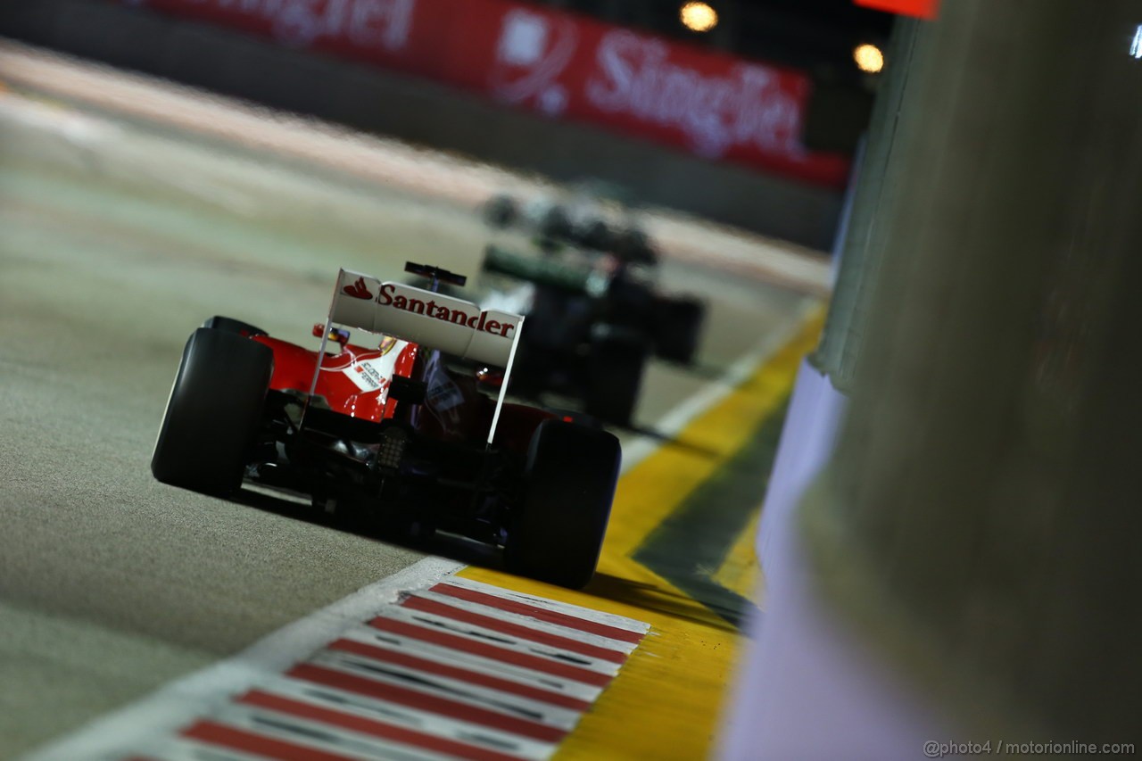 GP SINGAPORE, 22.09.2013- Gara,  Fernando Alonso (ESP) Ferrari F138