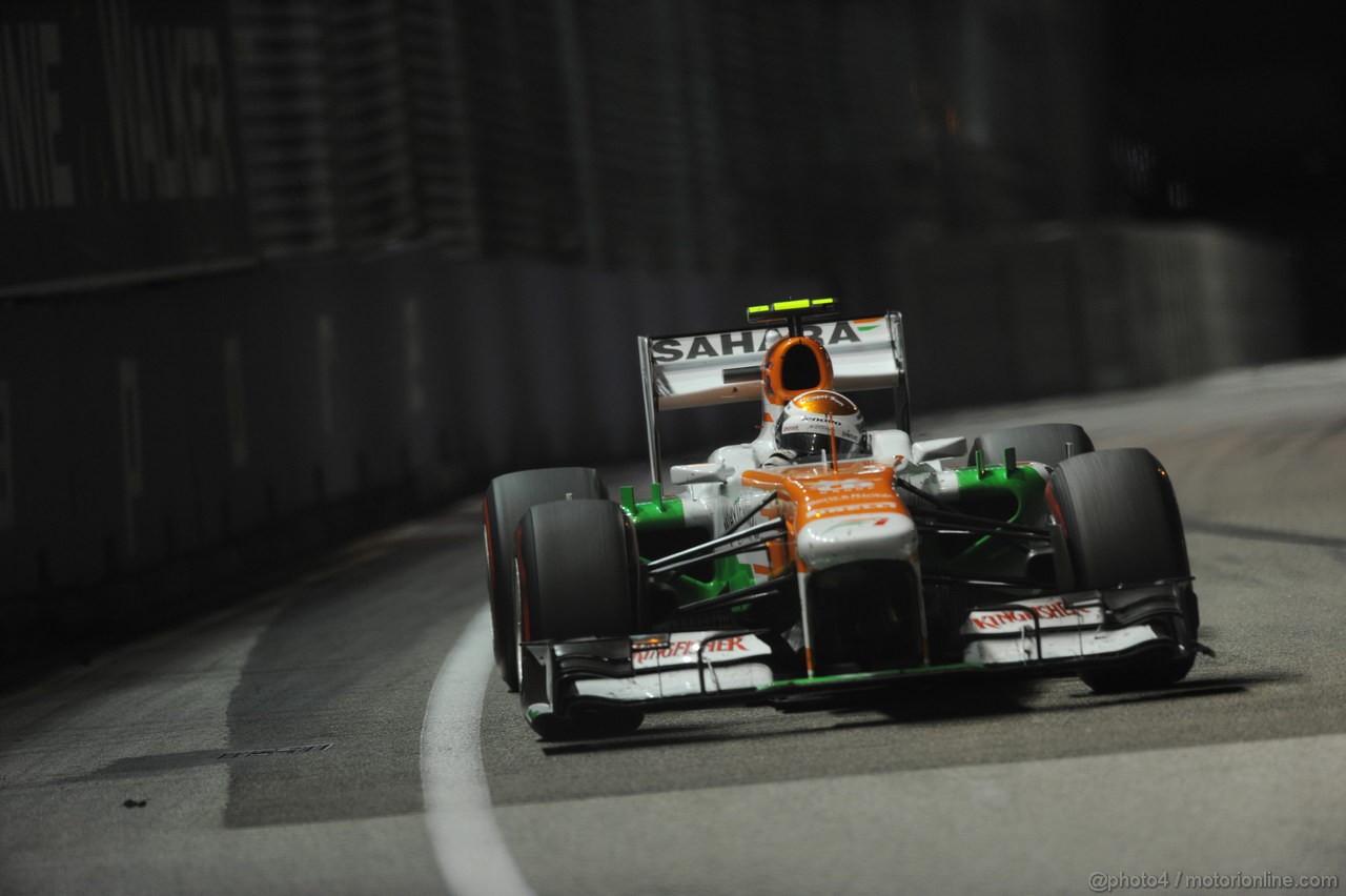 GP SINGAPORE, 22.09.2013- Gara,  Adrian Sutil (GER), Sahara Force India F1 Team VJM06