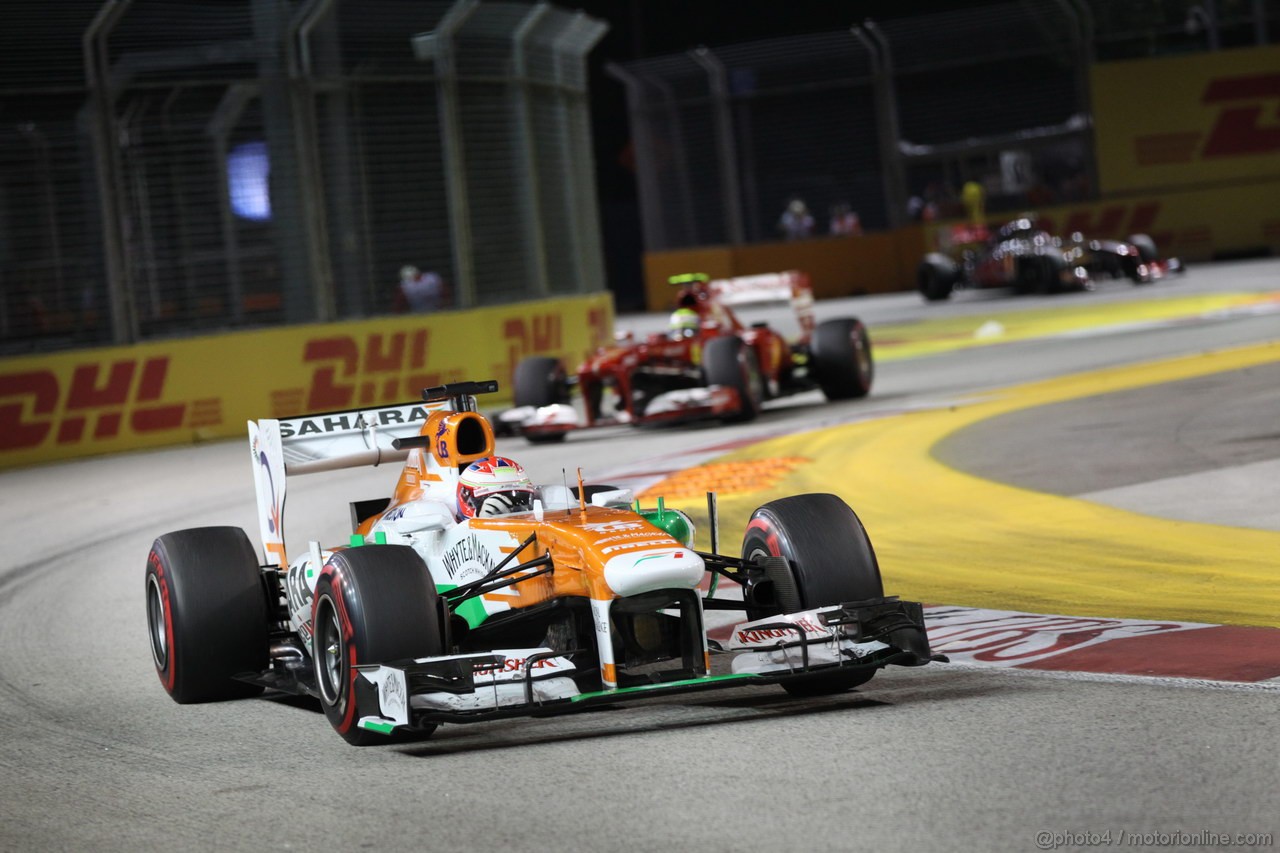 GP SINGAPORE, 22.09.2013- Gara,  Paul di Resta (GBR) Sahara Force India F1 Team VJM06