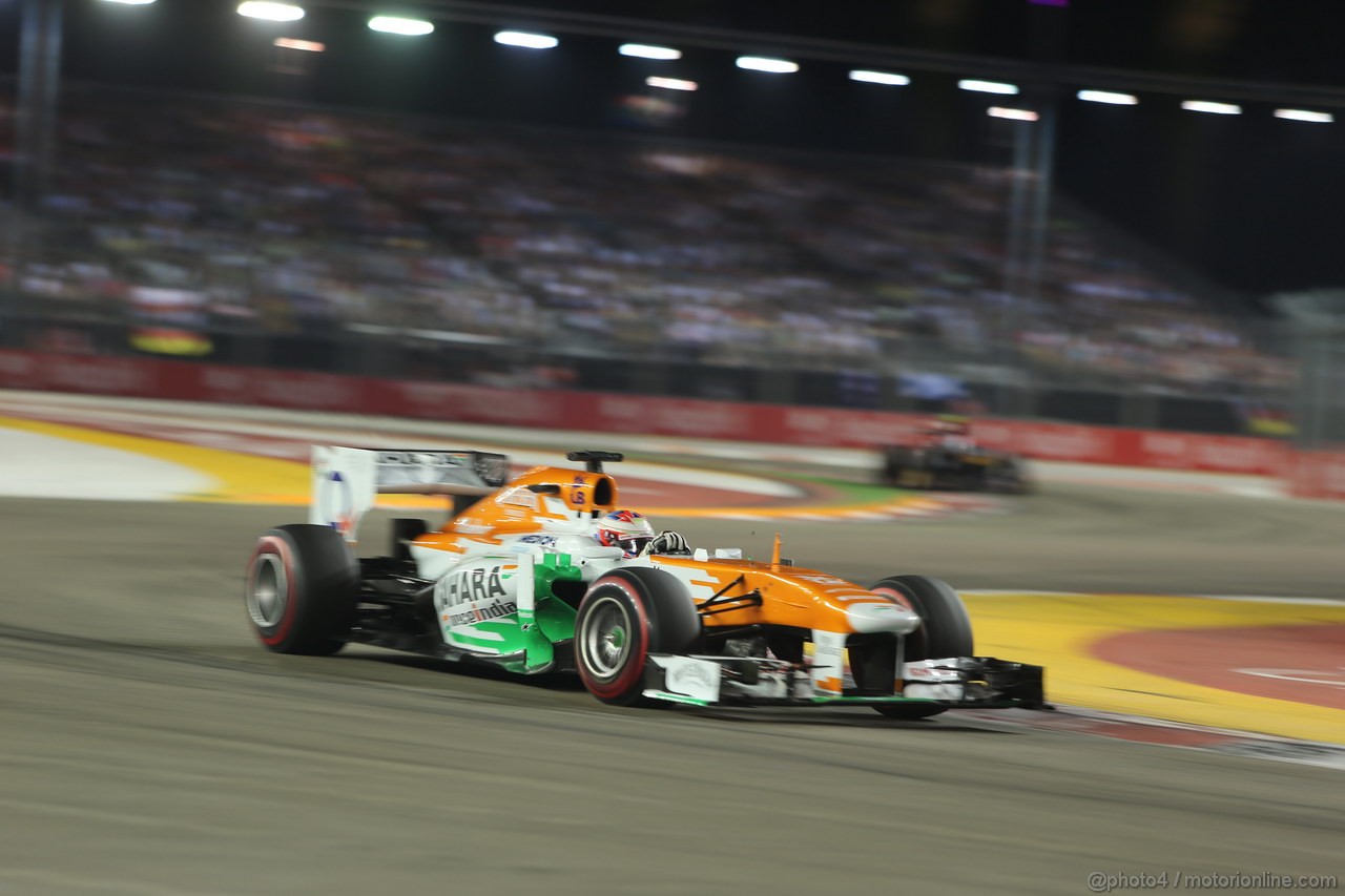 GP SINGAPORE, 22.09.2013- Gara,  Paul di Resta (GBR) Sahara Force India F1 Team VJM06