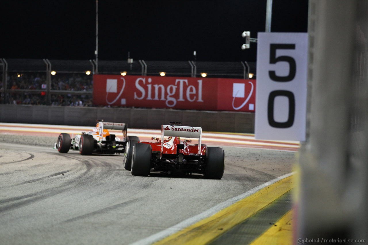 GP SINGAPORE, 22.09.2013- Gara,  Fernando Alonso (ESP) Ferrari F138