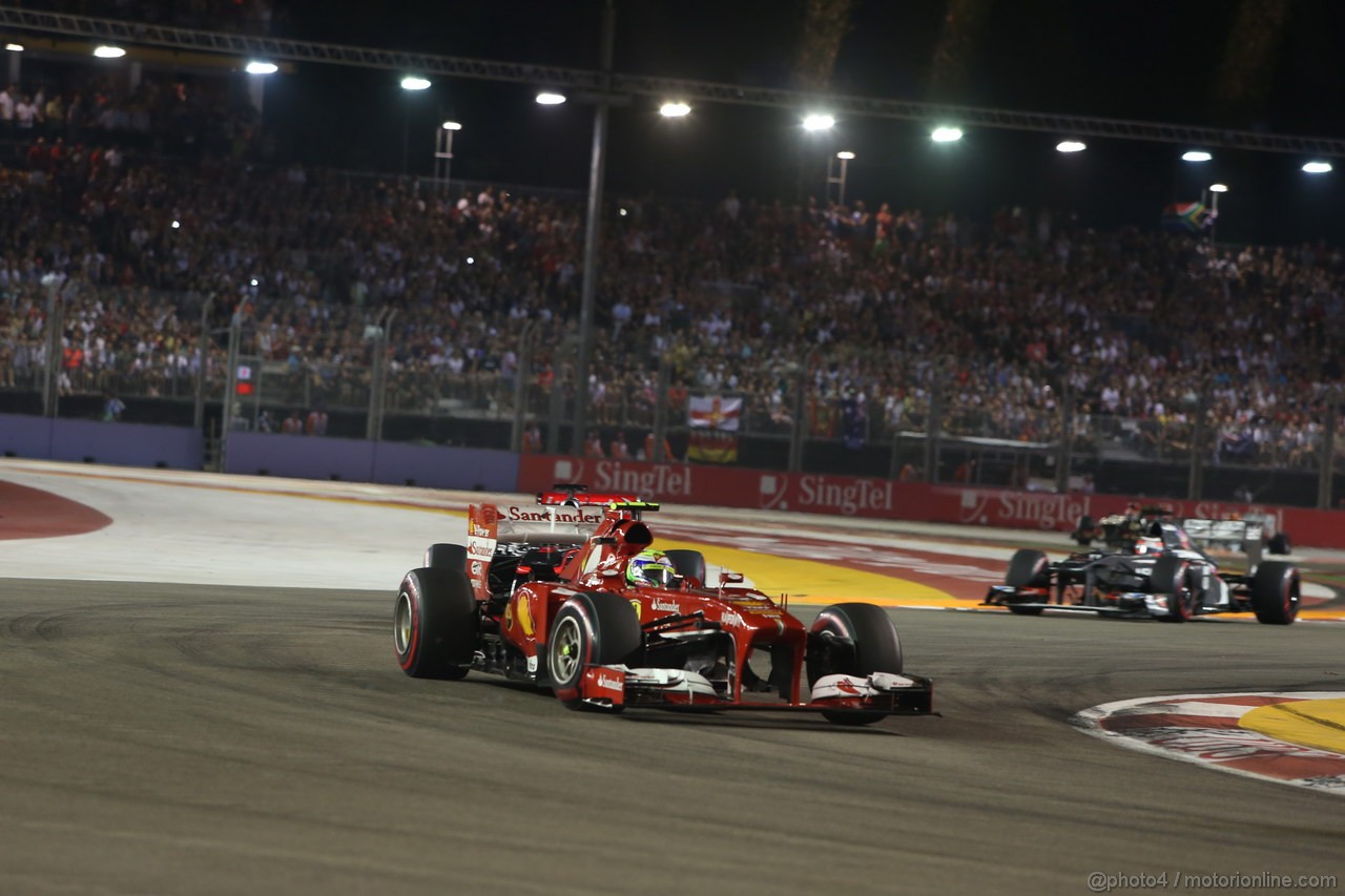 GP SINGAPORE, 22.09.2013- Gara,  Felipe Massa (BRA) Ferrari F138