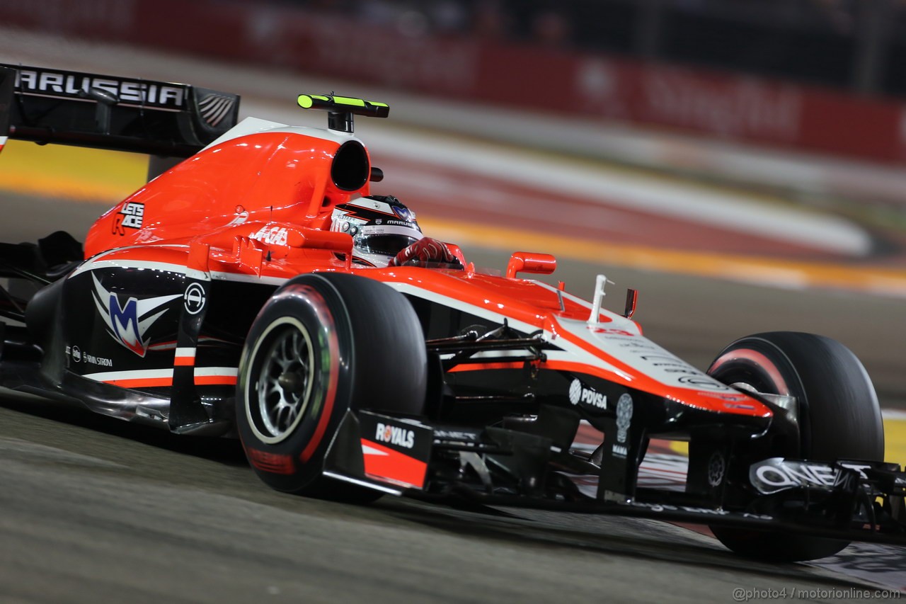 GP SINGAPORE, 22.09.2013- Gara,  Max Chilton (GBR), Marussia F1 Team MR02