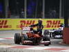 GP SINGAPORE, 22.09.2013- Gara,  Fernando Alonso (ESP) Ferrari F138 take on his car Mark Webber (AUS) Red Bull Racing RB9