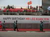 GP SINGAPORE, 22.09.2013- Banner of Birthday greetings from Bernie Ecclestone (GBR), President e CEO of Formula One Management