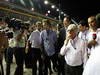 GP SINGAPORE, 22.09.2013- Bernie Ecclestone (GBR), President e CEO of Formula One Management e David Beckham (GBR) soccer player