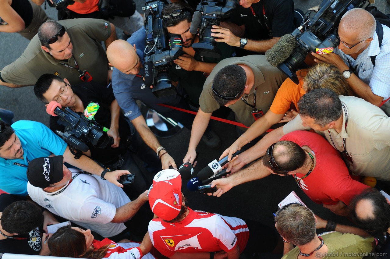 GP SINGAPORE, 19.09.2013- Fernando Alonso (ESP) Ferrari F138 