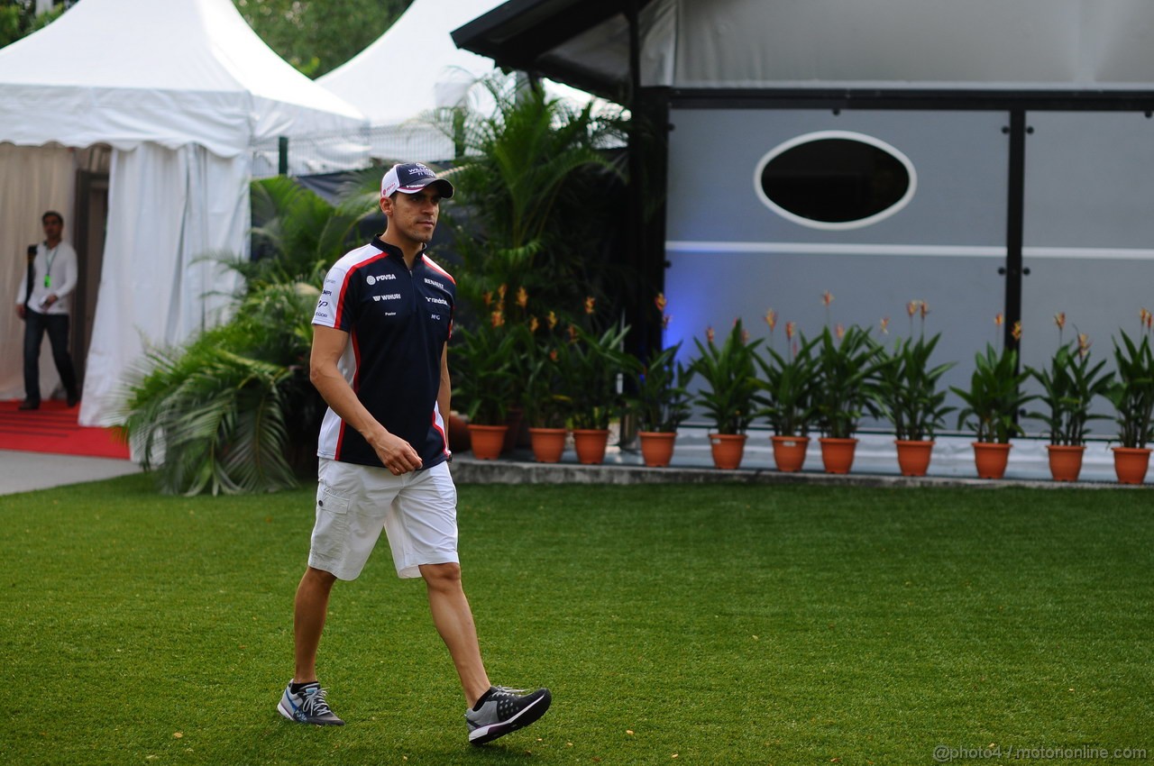 GP SINGAPORE, 19.09.2013- Pastor Maldonado (VEN) Williams F1 Team FW35 