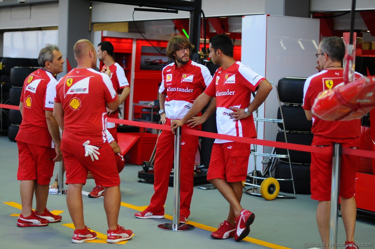 GP SINGAPORE, 19.09.2013- Ferrari Team