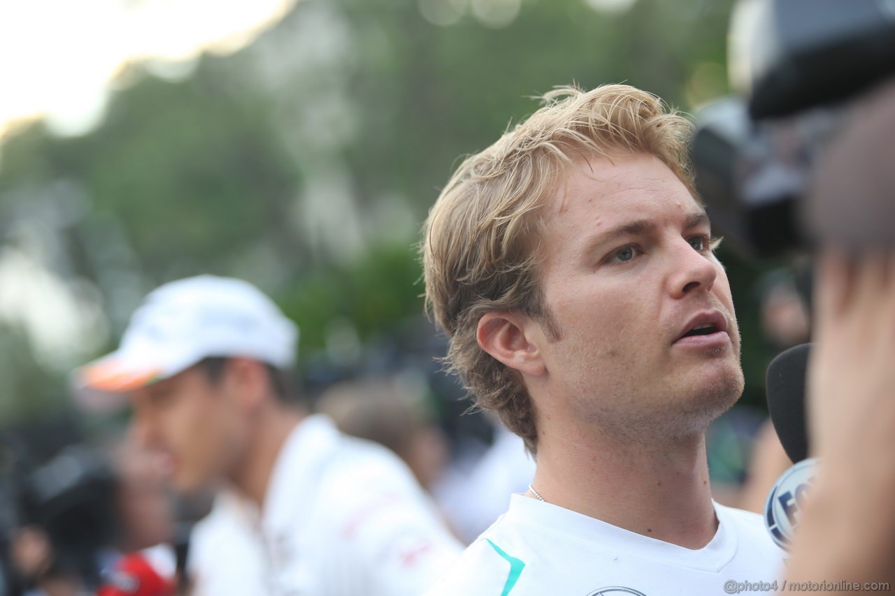GP SINGAPORE, 19.09.2013- Nico Rosberg (GER) Mercedes AMG F1 W04