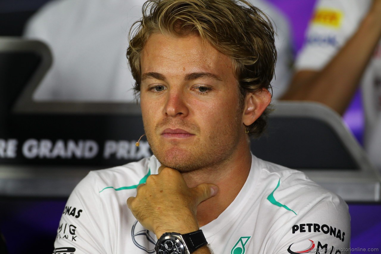 GP SINGAPORE, 19.09.2013- Nico Rosberg (GER) Mercedes AMG F1 W04 during the Giovedi' Press Conference