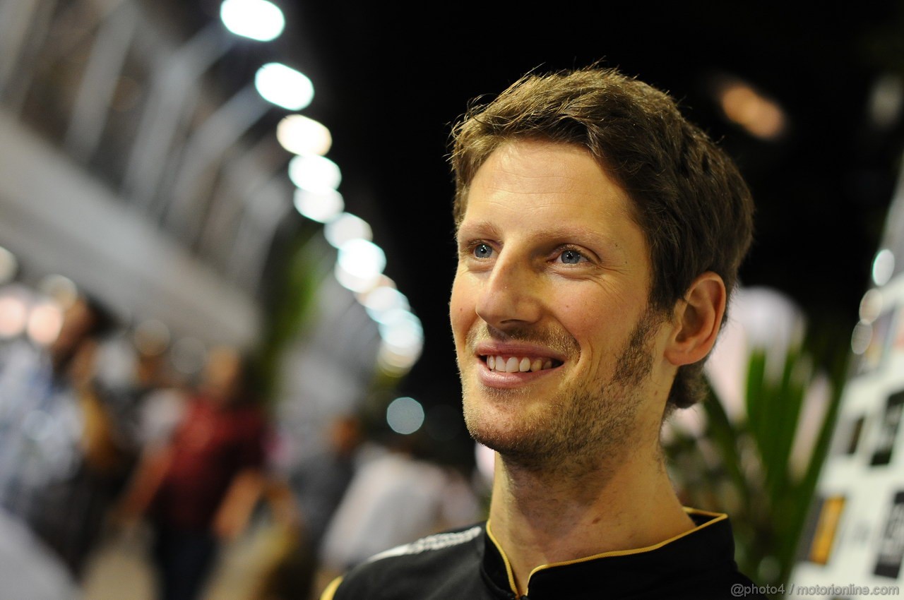 GP SINGAPORE, 19.09.2013- Romain Grosjean (FRA) Lotus F1 Team E21 