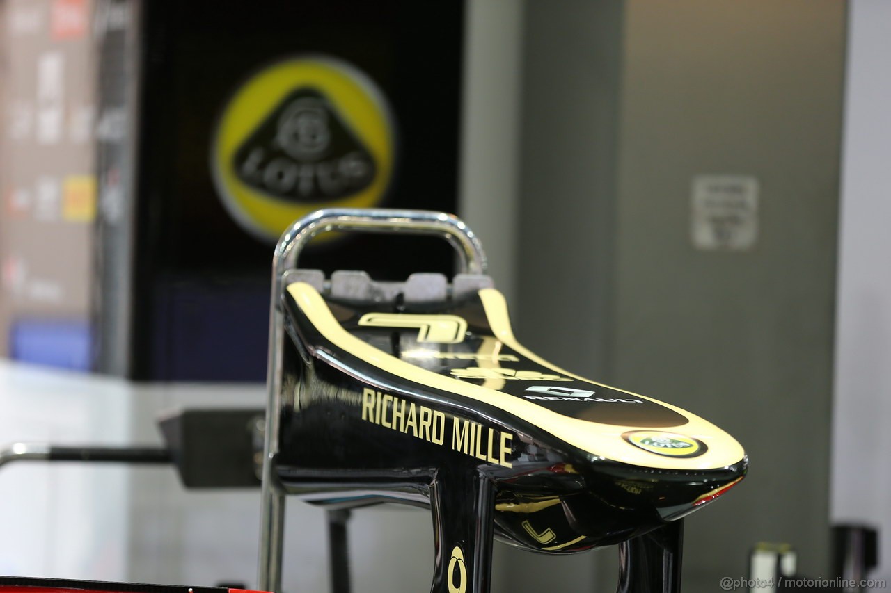 GP SINGAPORE, 19.09.2013- Lotus Frontal Wing