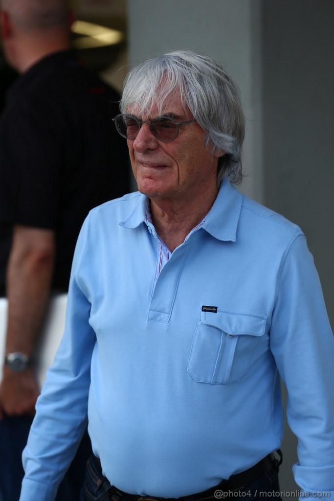 GP SINGAPORE, 19.09.2013- Bernie Ecclestone (GBR), President e CEO of Formula One Management