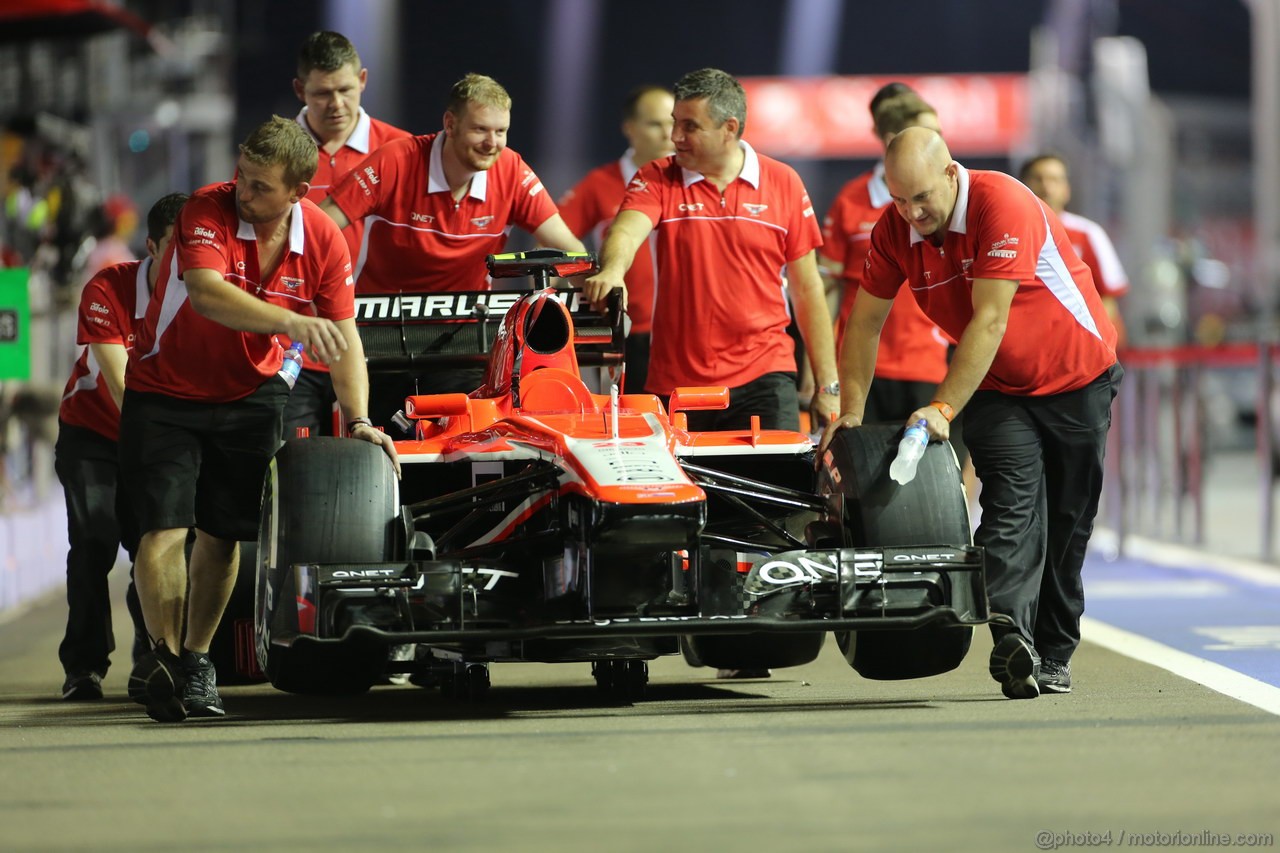 GP SINGAPORE, 19.09.2013- Marussia