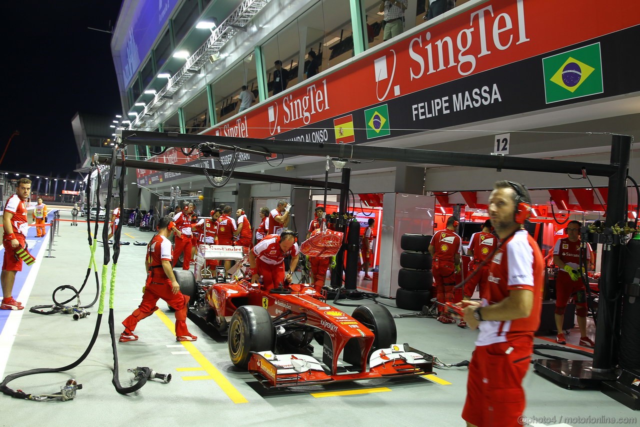 GP SINGAPORE, 19.09.2013- Ferrari