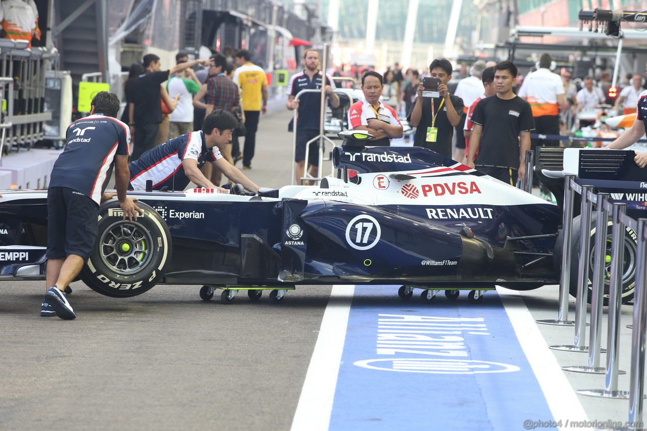 GP SINGAPORE, 19.09.2013- Williams
