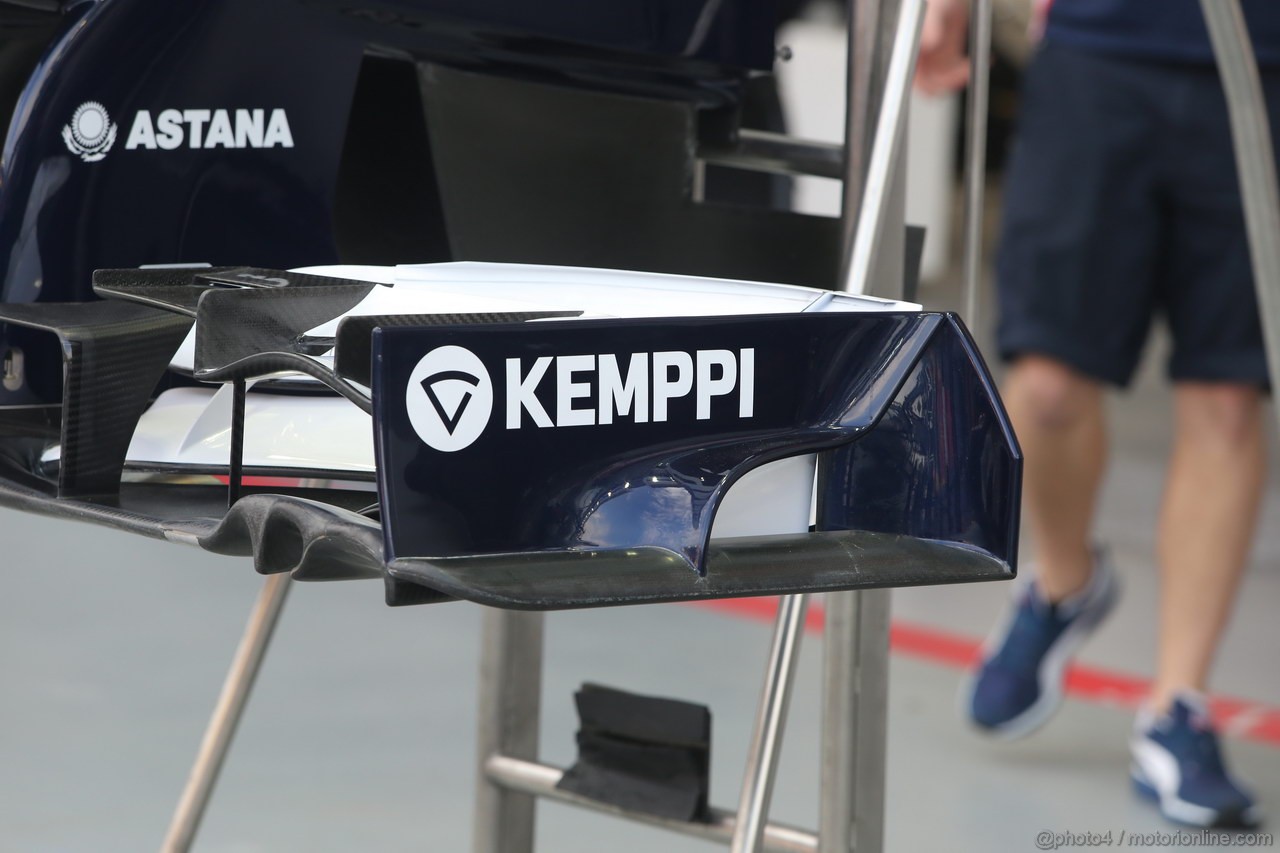 GP SINGAPORE, 19.09.2013- Williams F1 Frontal Wing