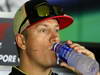 GP SINGAPORE, 19.09.2013- Kimi Raikkonen (FIN) Lotus F1 Team E21 drinks water during the Giovedi' Press Conference, 