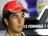 GP SINGAPORE, 19.09.2013- Sergio Perez (MEX) McLaren MP4-28 during the Giovedi' Press Conference