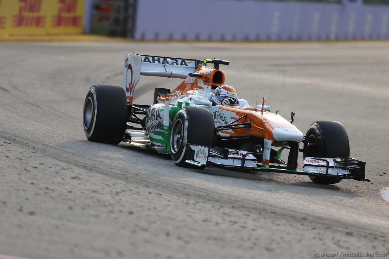 GP SINGAPORE, 21.09.2013- Free practice 3, Adrian Sutil (GER), Sahara Force India F1 Team VJM06