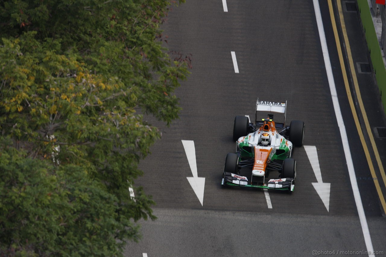 GP SINGAPORE, 21.09.2013- Free practice 3, Adrian Sutil (GER), Sahara Force India F1 Team VJM06