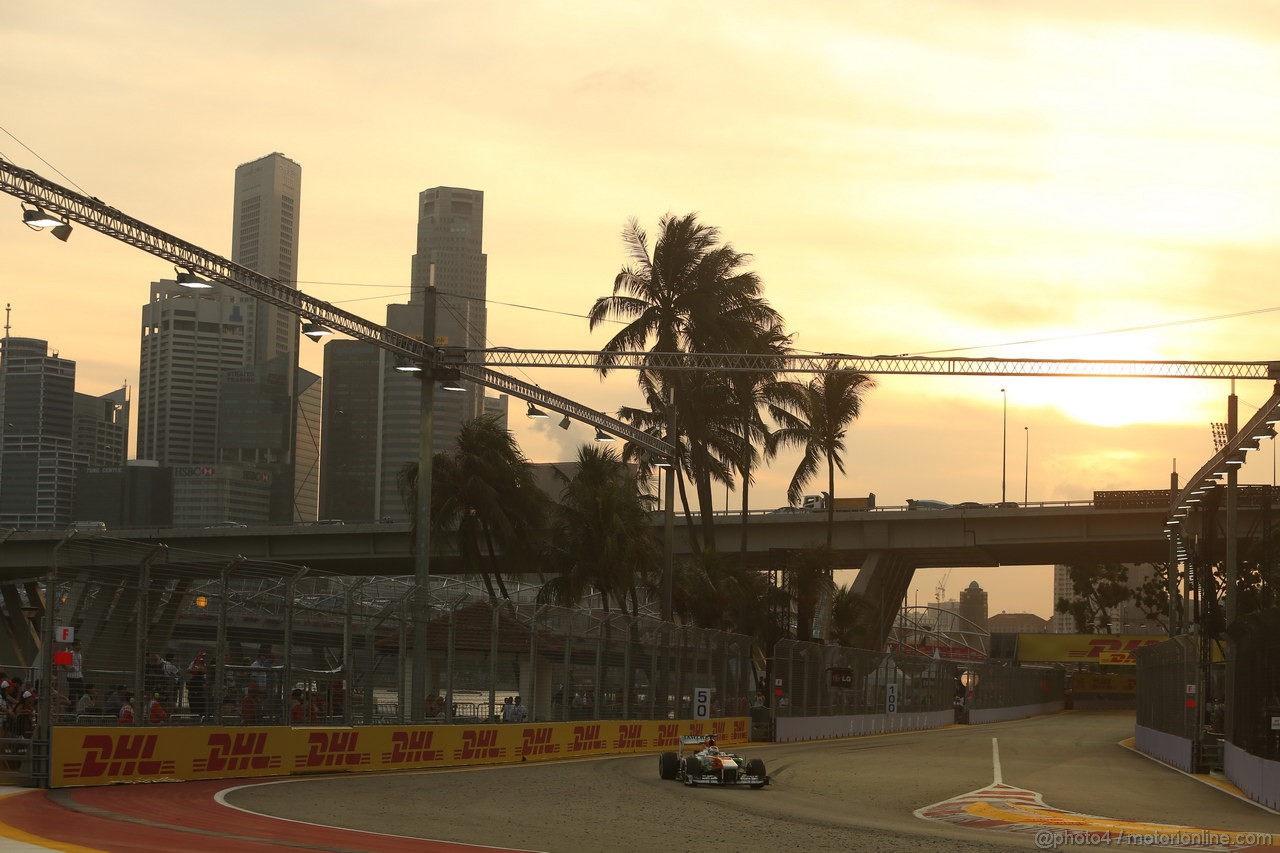 GP SINGAPORE, 21.09.2013- Free practice 3, Adrian Sutil (GER), Sahara Force India F1 Team VJM06