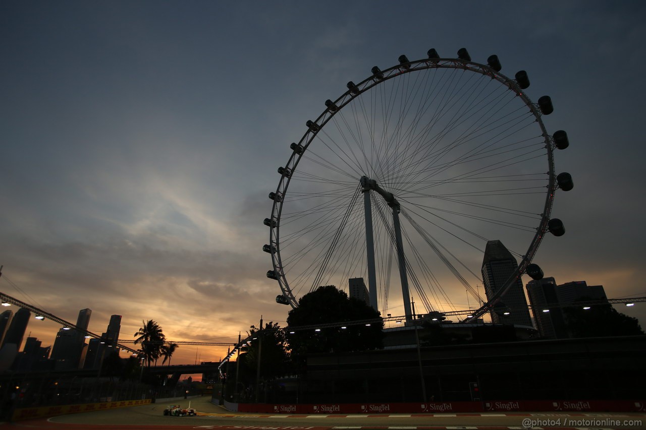 GP SINGAPORE, 21.09.2013- Free practice 3, Adrian Sutil (GER), Sahara Force India F1 Team VJM06