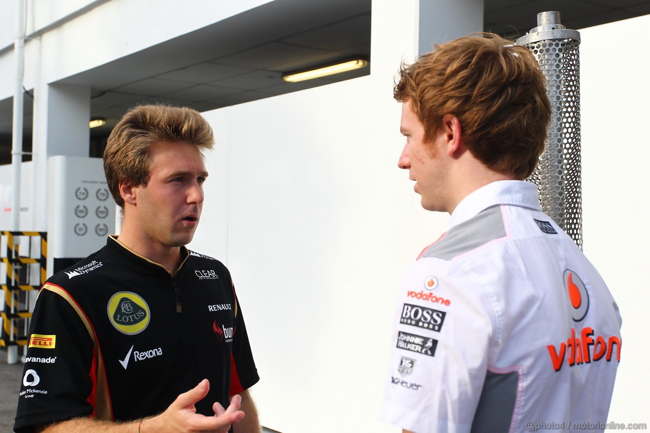 GP SINGAPORE, 21.09.2013- Davide Valsecchi (ITA) Lotus F1 Team E21 3rd driver