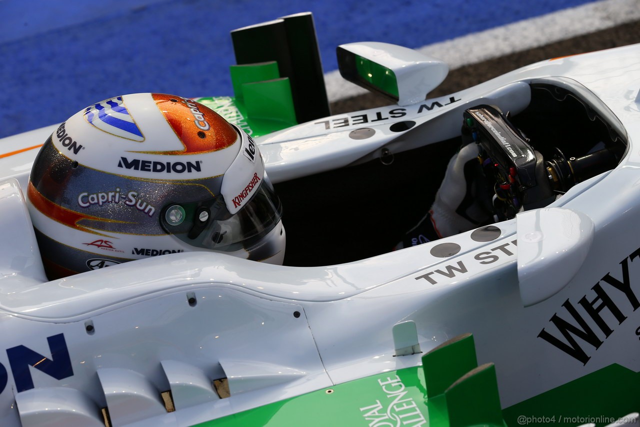 GP SINGAPORE, 21.09.2013- Free practice 3, Adrian Sutil (GER), Sahara Force India F1 Team VJM06