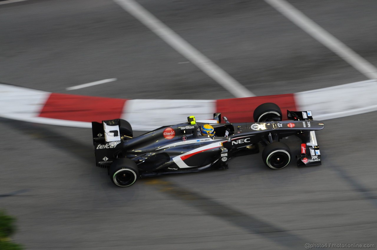 GP SINGAPORE, 21.09.2013- Free practice 3, Esteban Gutierrez (MEX), Sauber F1 Team C32