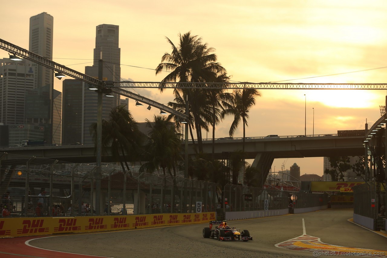 GP SINGAPORE, 21.09.2013- Free practice 3, Mark Webber (AUS) Red Bull Racing RB9