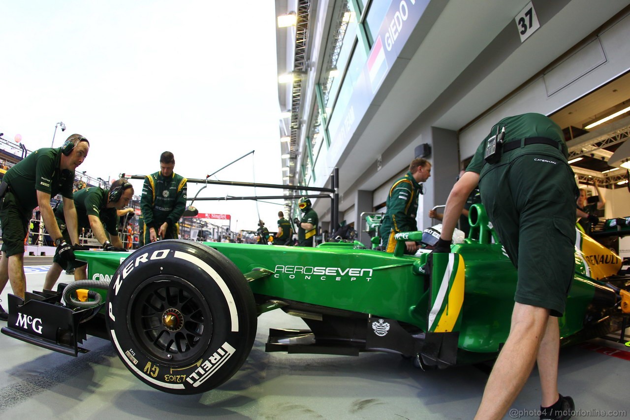 GP SINGAPORE, 21.09.2013- Free practice 3, Giedo Van der Garde (NED), Caterham F1 Team CT03