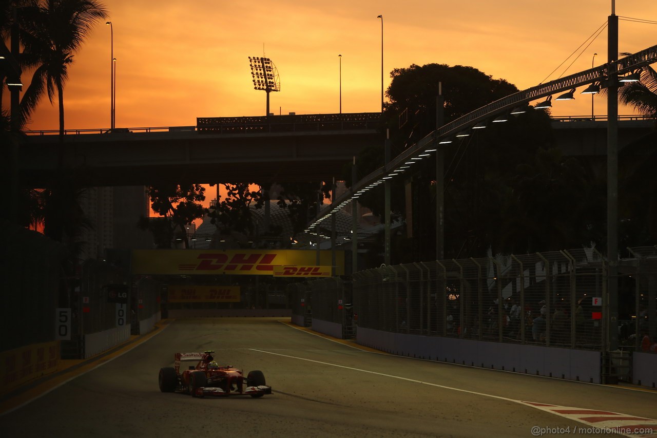 GP SINGAPORE, 21.09.2013- Free practice 3, Felipe Massa (BRA) Ferrari F138