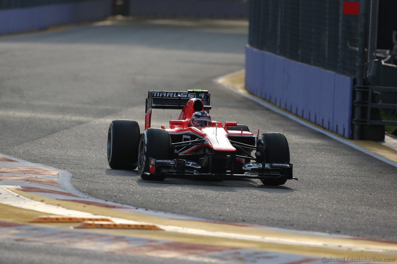 GP SINGAPORE, 21.09.2013- Free practice 3, Max Chilton (GBR), Marussia F1 Team MR02