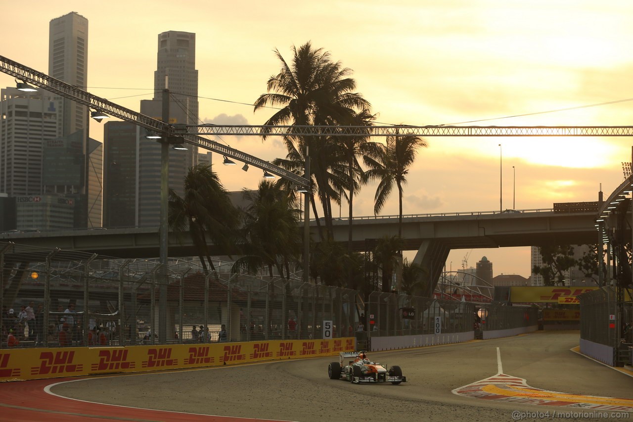 GP SINGAPORE, 21.09.2013- Free practice 3, Adrian Sutil (GER), Sahara Force India F1 Team VJM06