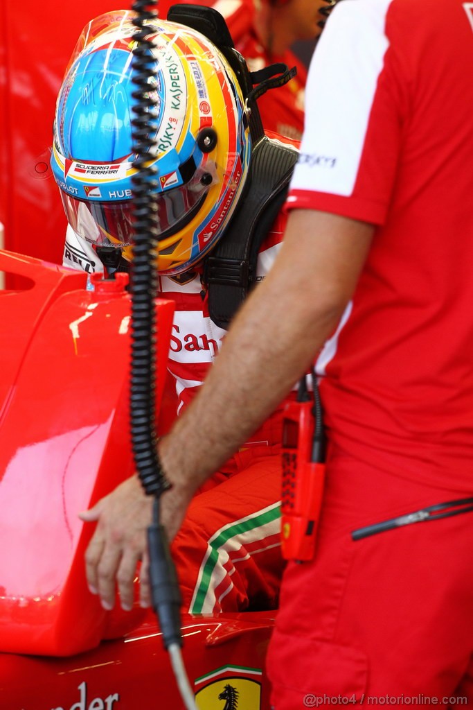 GP SINGAPORE, 21.09.2013- Free practice 3, Fernando Alonso (ESP) Ferrari F138