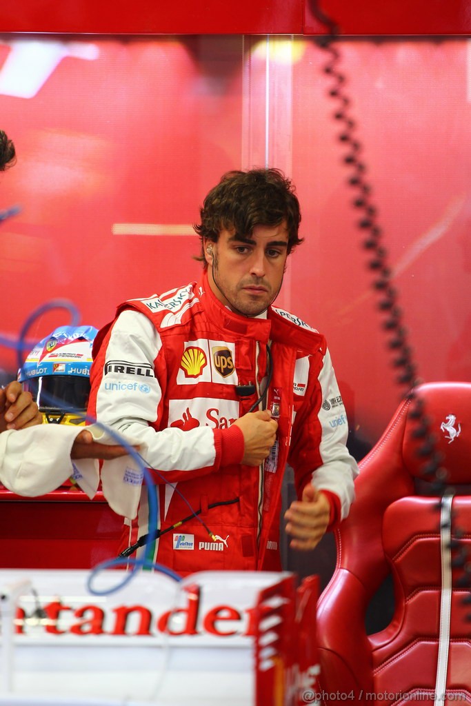 GP SINGAPORE, 21.09.2013- Free practice 3, Fernando Alonso (ESP) Ferrari F138