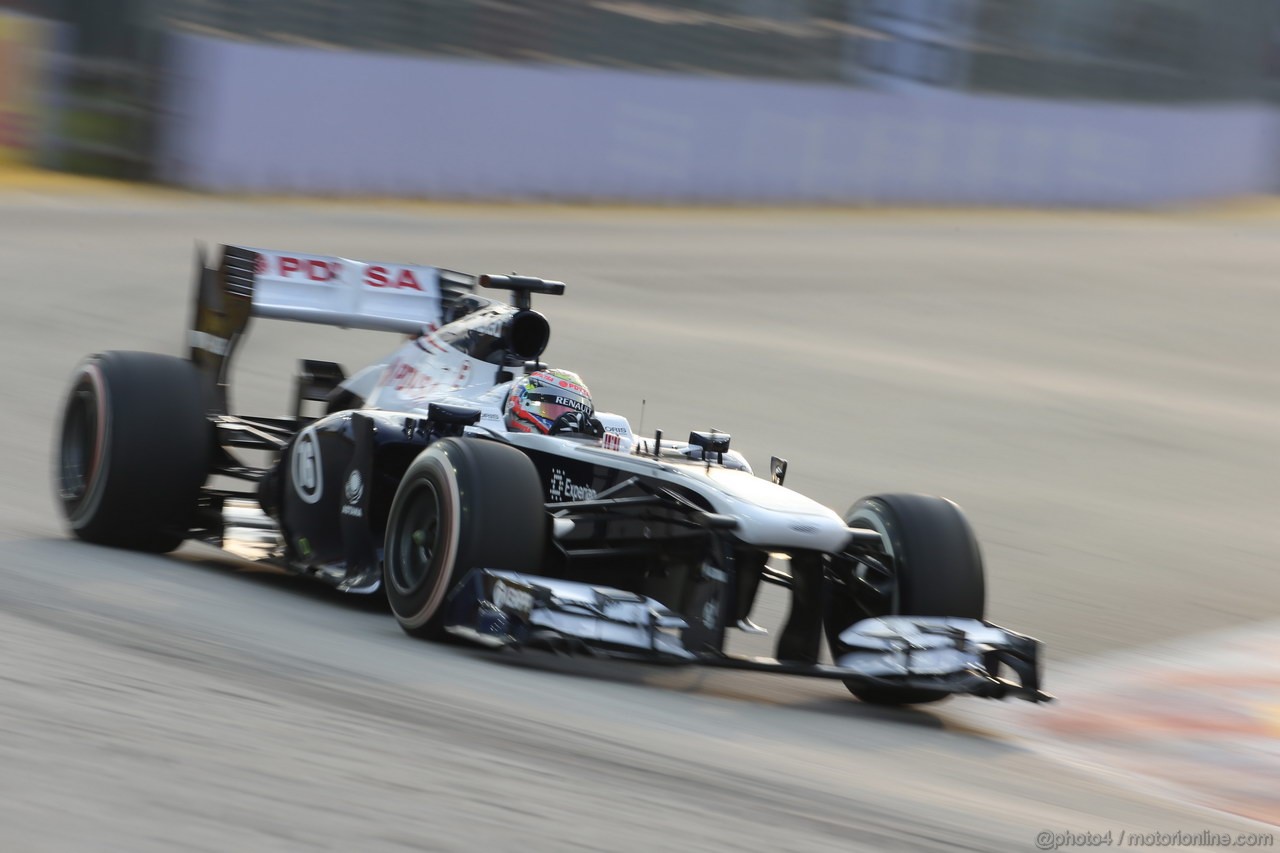GP SINGAPORE, 21.09.2013- Free practice 3, Pastor Maldonado (VEN) Williams F1 Team FW35