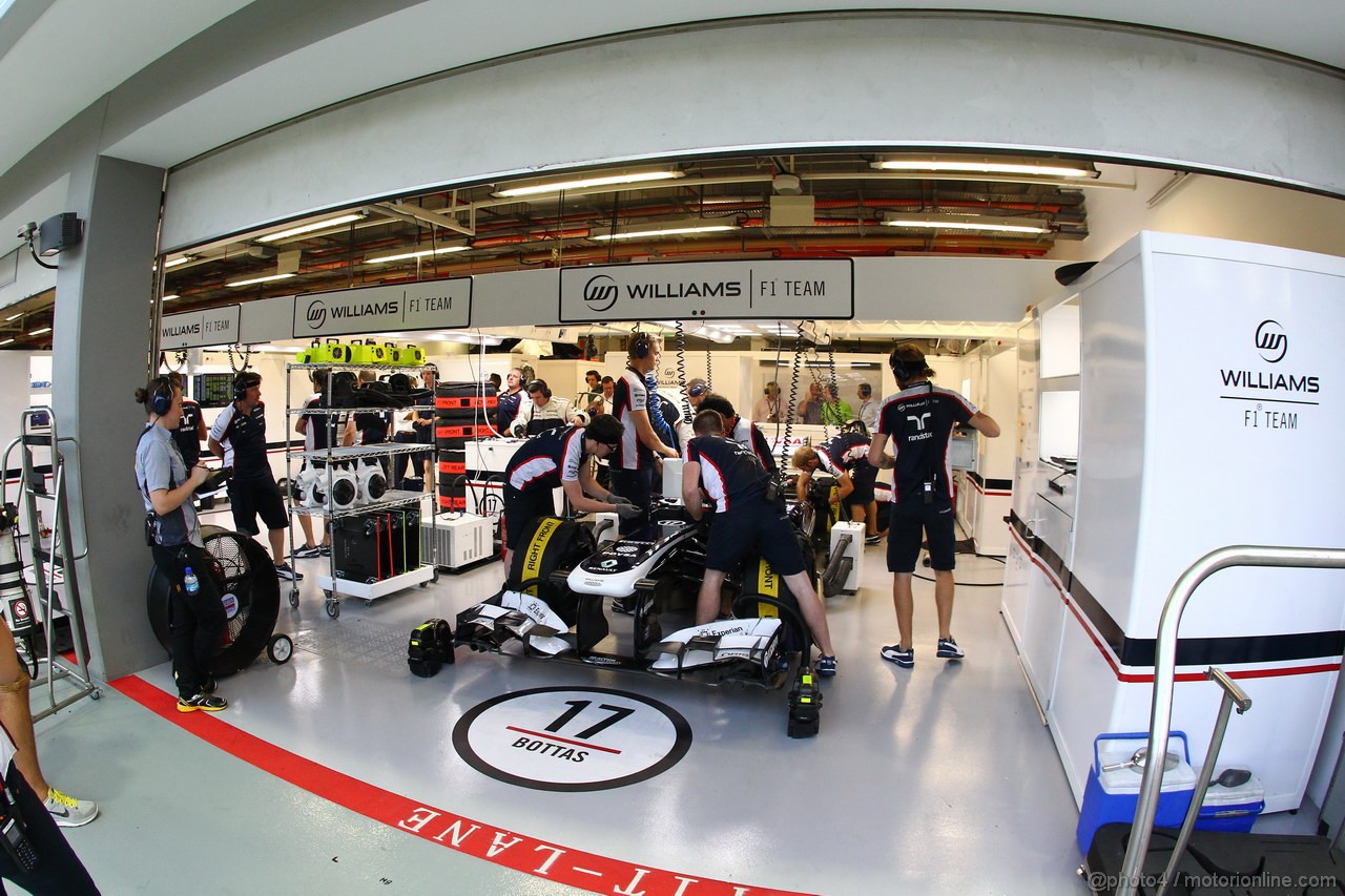 GP SINGAPORE, 21.09.2013- Free practice 3, Valtteri Bottas (FIN), Williams F1 Team FW35