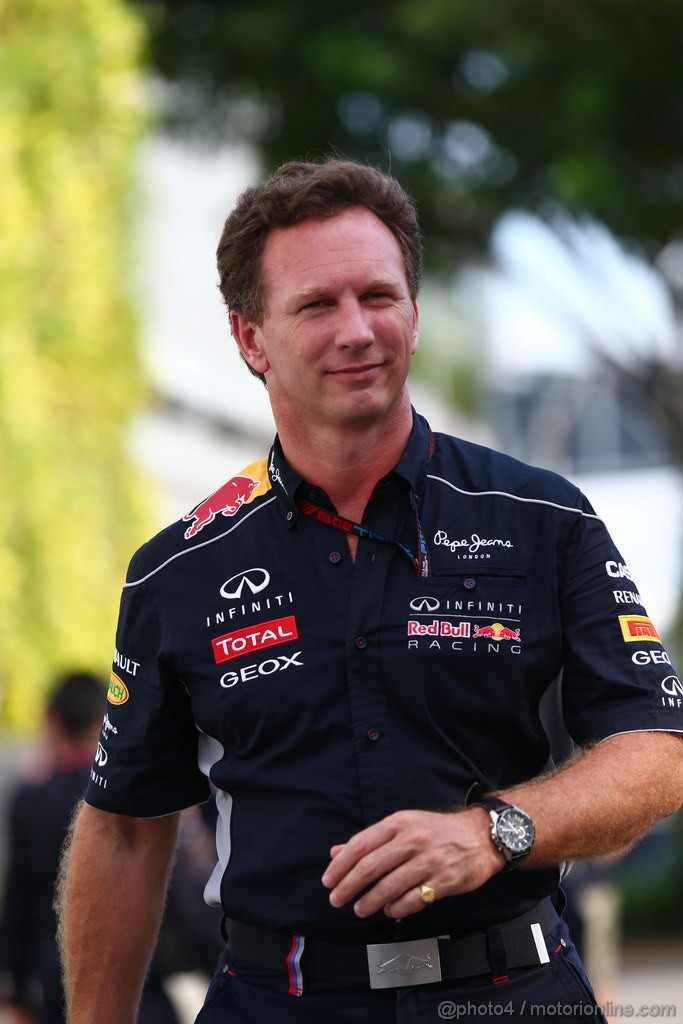 GP SINGAPORE, 21.09.2013- Christian Horner (GBR), Red Bull Racing, Sporting Director 