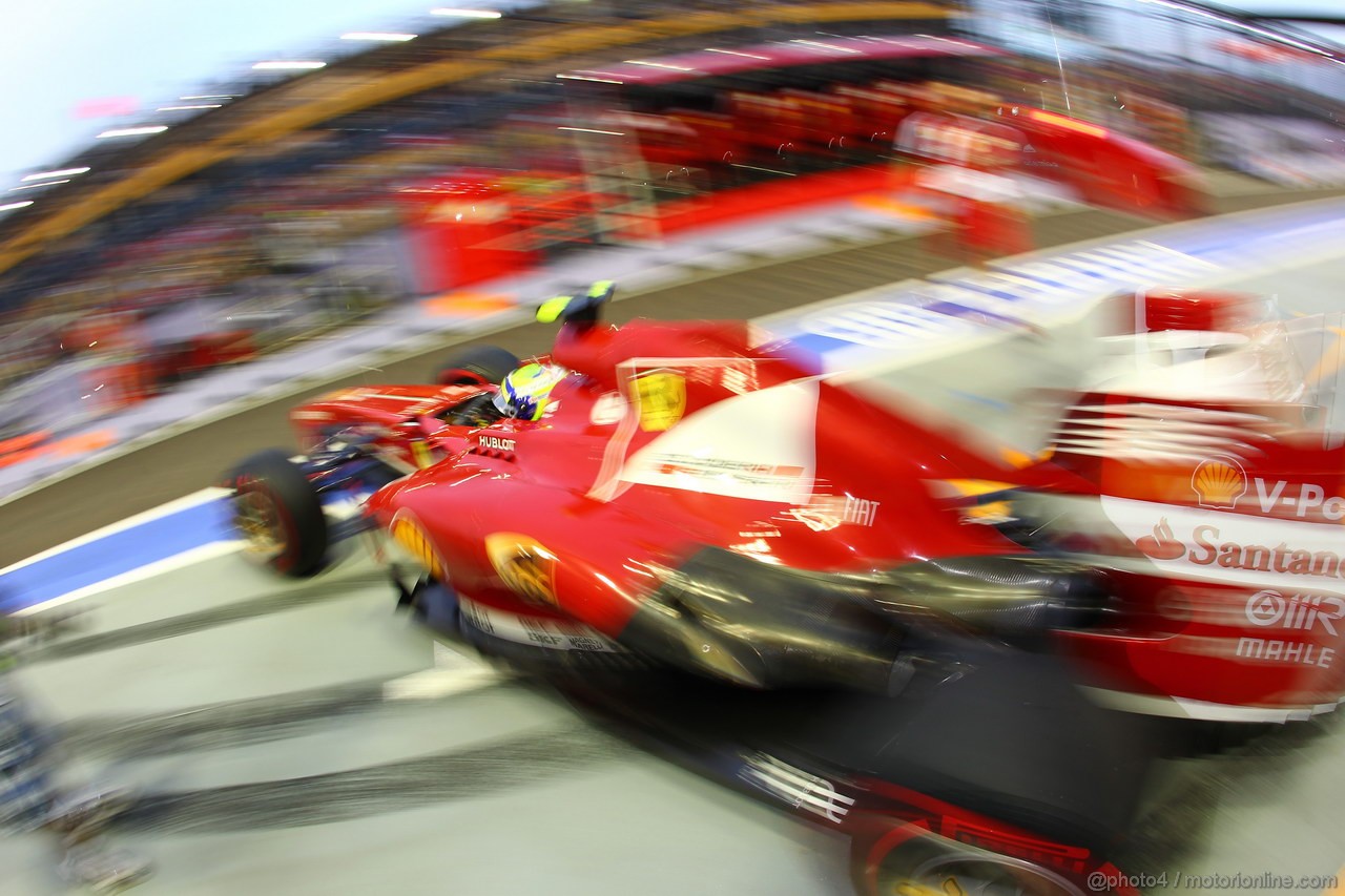 GP SINGAPORE, 21.09.2013- Free practice 3, Felipe Massa (BRA) Ferrari F138