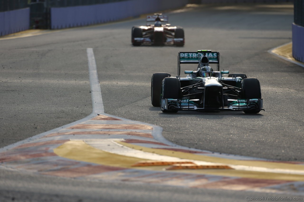GP SINGAPORE, 21.09.2013- Free practice 3, Lewis Hamilton (GBR) Mercedes AMG F1 W04